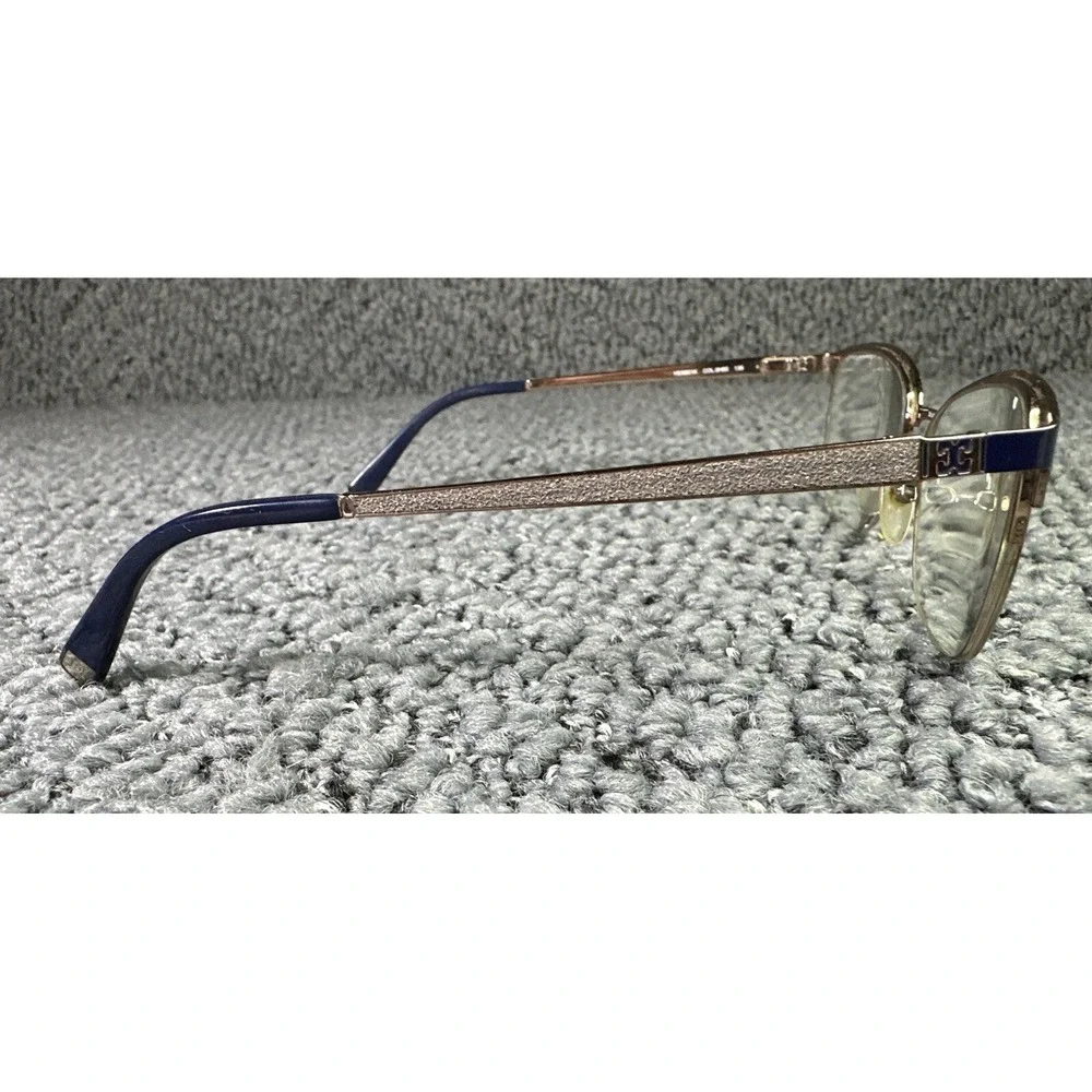 Escada Eyeglasses FRAME ONLY VESB01K 0H60 Blue/Gold 52-18-135‎ Metal